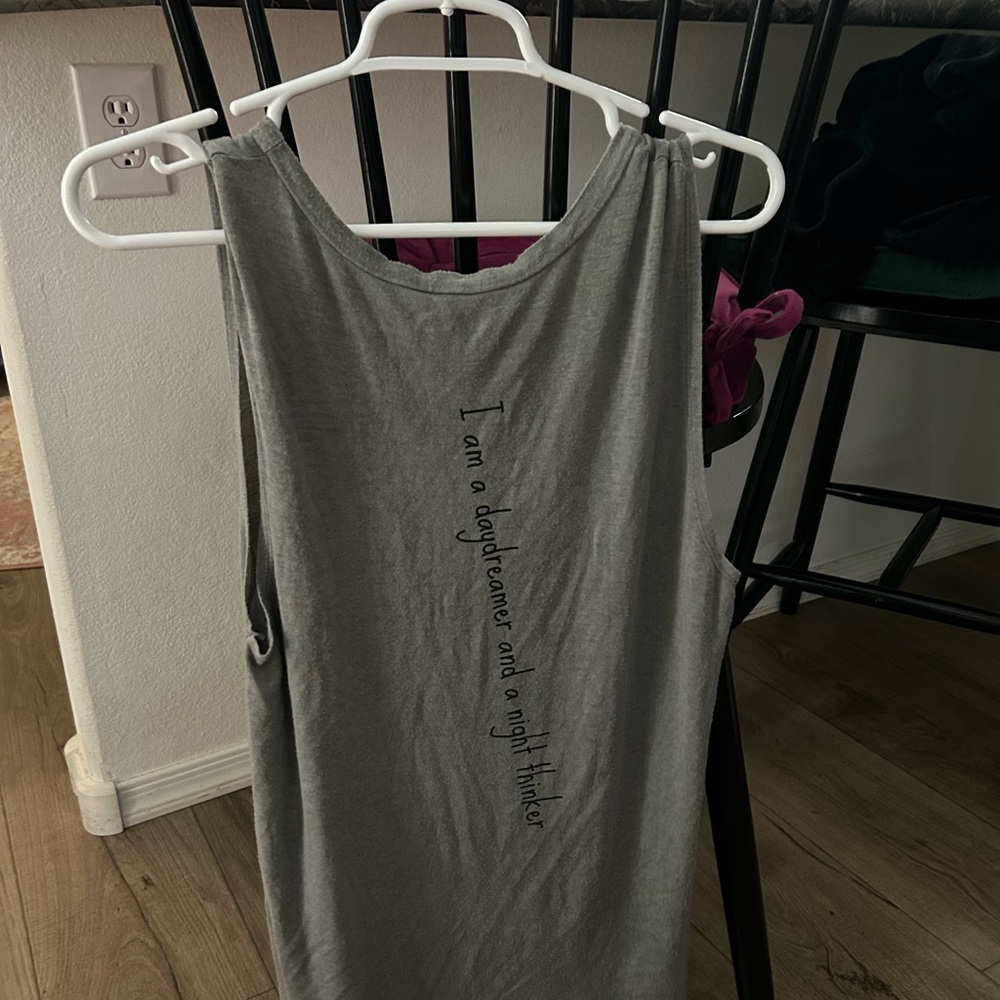 Homegirl Society Gray Daydreamer Tank Top - Picture 2 of 5